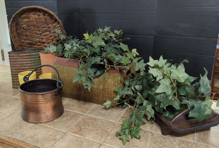 Assorted Decorative Planters and Containers image