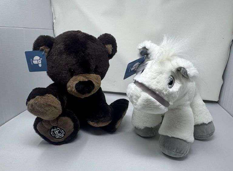 Piccoli Horse & Black Teddy Bear image