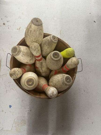Basket with Bowling Pins image