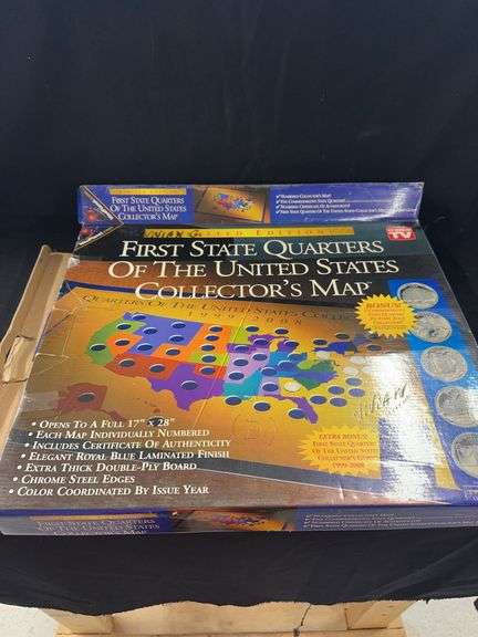 First State Quarters of the United States Collector's Map 1999-2008 image
