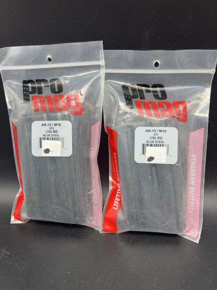 Pro Mag AR-15/M16 .223 (10)RD Blue Steel Magazines - Lot of 2 image