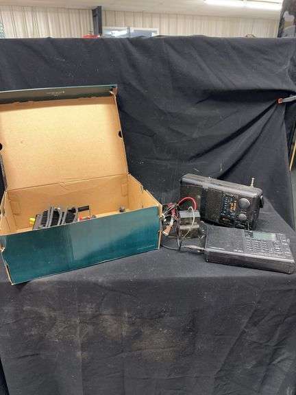 Realistic DX-380 Shortwave Receiver with Other Radios and Parts image