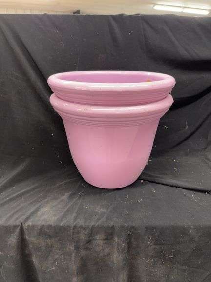 Pair of Pink Ceramic Planters image