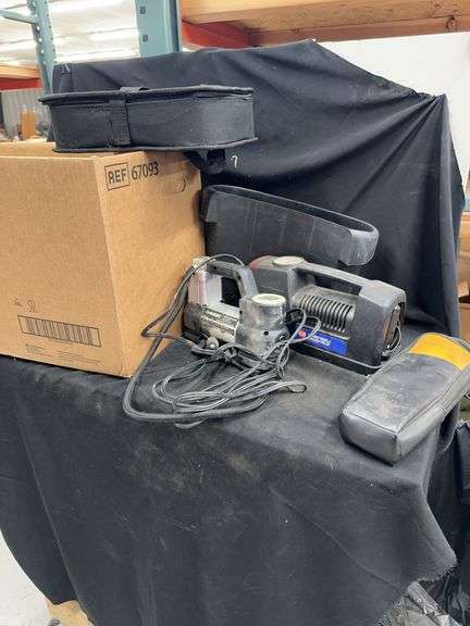 Husky & Campbell Hausfeld Air Compressors with Craftsman NEXTEC 12V Tool image