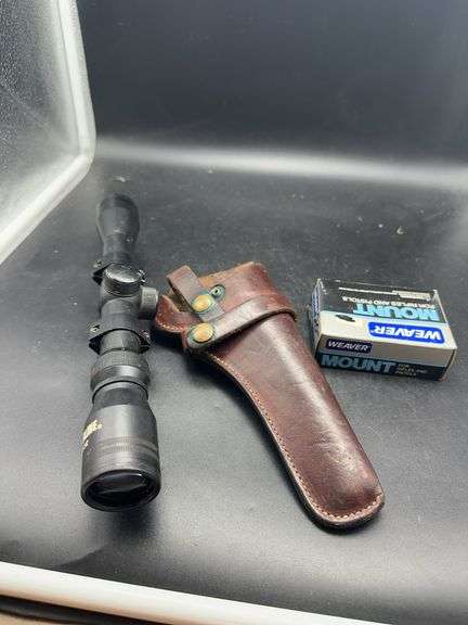 Powerline 3-9x32 Scope, Holster & Weaver Rifle/Pistol Mounts image