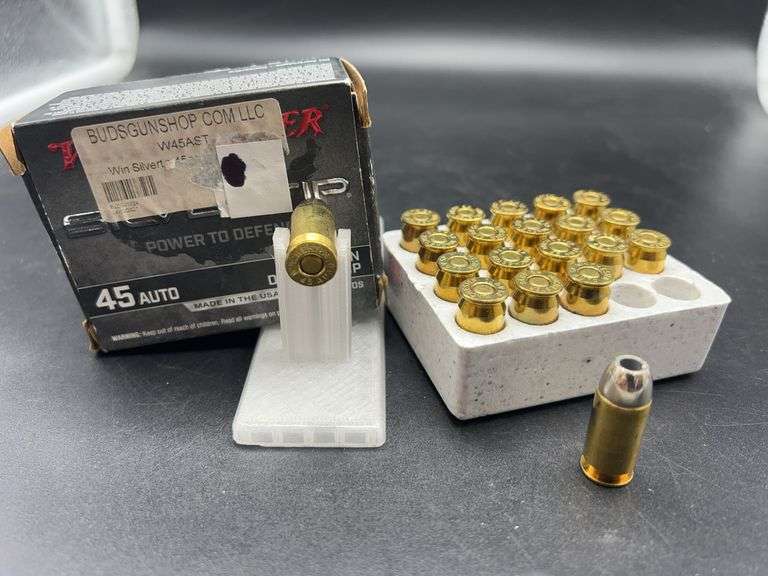 Winchester Silvertip .45 Auto 185 Grain Defense JHP Ammunition, 20 Rounds image