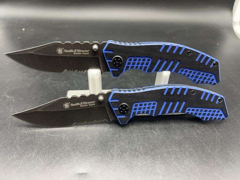 Smith & Wesson Border Guard Knives - Lot of 2 image