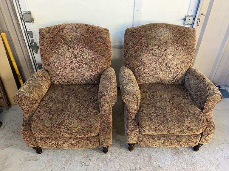 Pair of Upholstered Recliner Chairs image