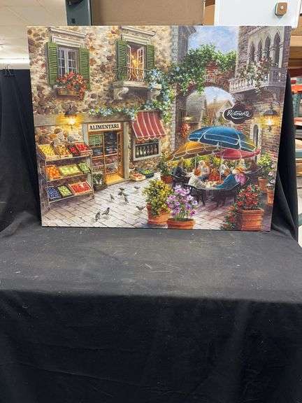 Framed Nicky Boehme Italian Restaurant Lithograph image