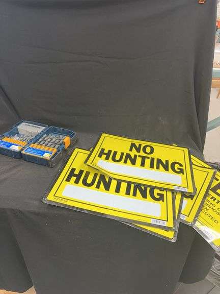 Drill Bit Set and Hillman No Hunting Signs image
