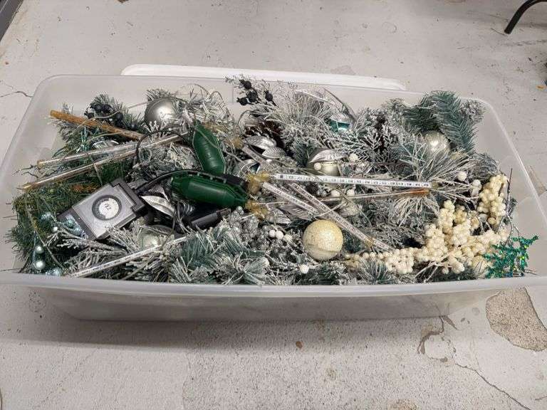Christmas Decoration Assortment in Storage Bin image