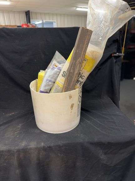 Assorted Home Improvement Supplies - Caulking, Plastic Sheeting, Insulation & More image