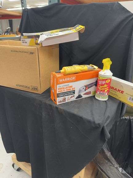 Variety of Hand Tools: Warrior Multi-Tool Kit, Central Pneumatic Nailer/Stapler, RotoZip, and More image