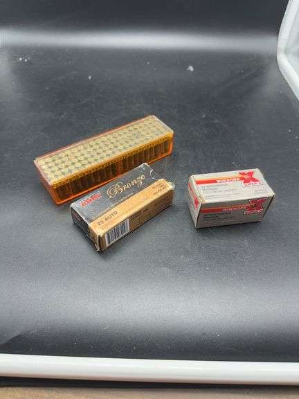 25 Auto PMC Bronze & 22 Winchester Magnum Ammunition Lot image