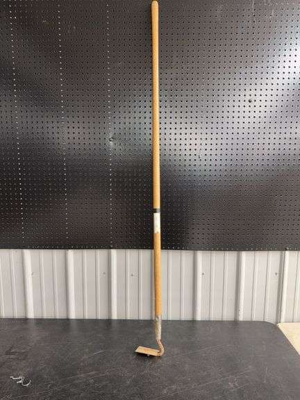 Vintage Gardening Hoe with Wooden Handle image