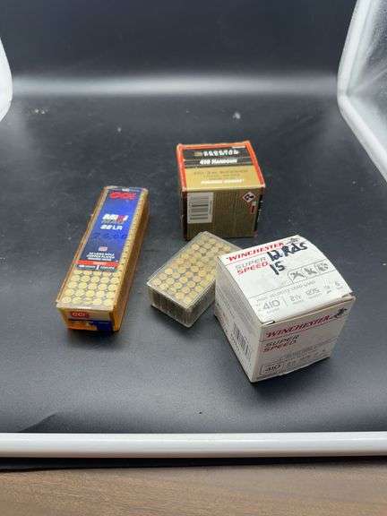 Mixed Ammunition Lot - CCI 22LR, Federal 410 Handgun, and Winchester 410 Super Speed image