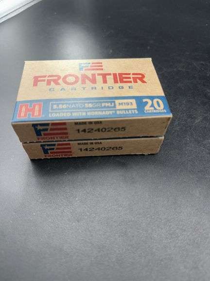 Frontier 5.56 NATO 55GR FMJ M193 Cartridges image