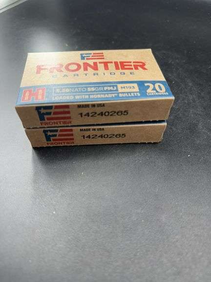 Frontier 5.56 NATO 55GR FMJ M193 20 Cartridges image
