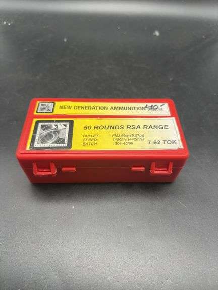 7.62 Tokarev Ammunition - 50 Rounds RSA Range image