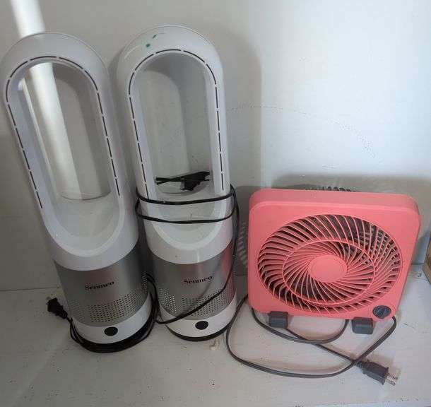 Senmeo Tower Fans and Pink Box Fan image