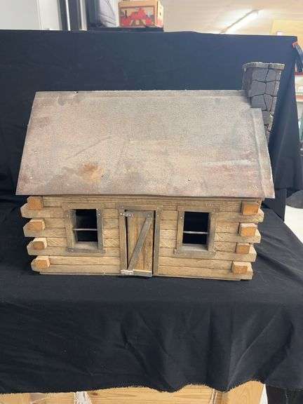 Handcrafted Wooden Log Cabin Model image