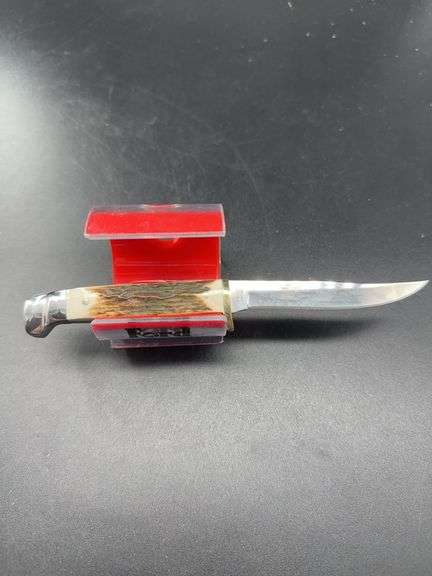 Rough Ryder 440 Razor Sharp Steel Hunting Knife with Sheath and Box image