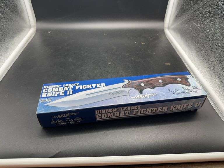 Hibben Legacy Combat Fighter Knife II with Sheath and Box image