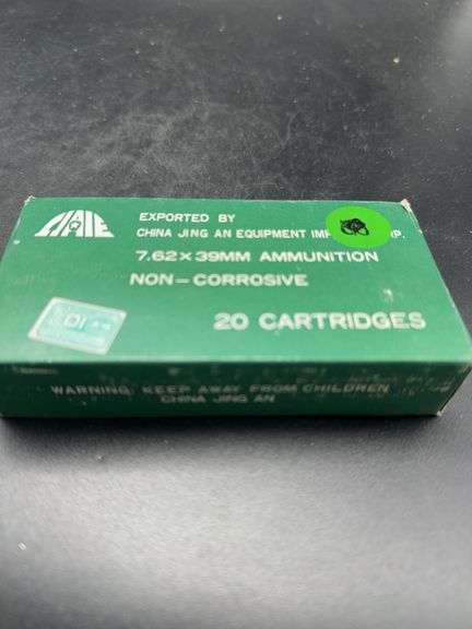 7.62x39mm Ammunition - 20 Cartridges image