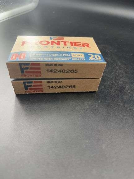 Frontier 5.56 NATO 55 GR FMJ M193 Cartridges image