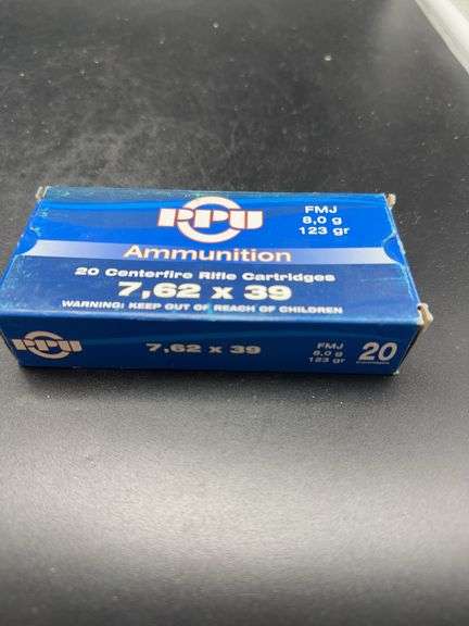 PPU 7.62 x 39 Centerfire Rifle Cartridges image