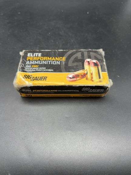 Sig Sauer Elite Performance Ammunition, 50 Full Metal Jacket Centerfire Pistol Cartridges image