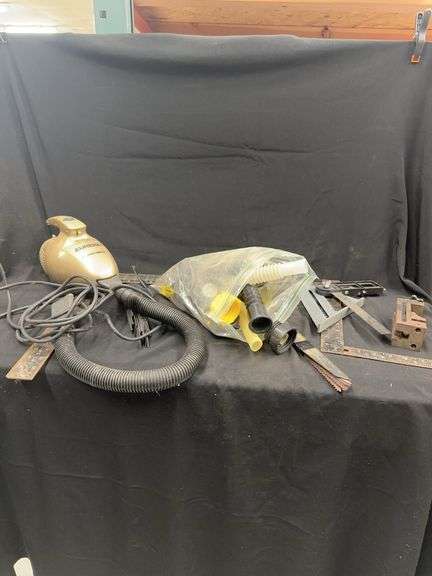 Eureka Vacuum, Vacuum Attachments, Measuring Squares, and Saw Blades image