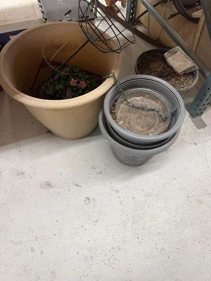 Assorted Outdoor Planters and Decorative Floral Arrangement image