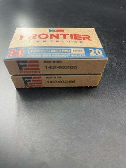 Frontier 5.56 NATO 55GR FMJ M193 Cartridges image