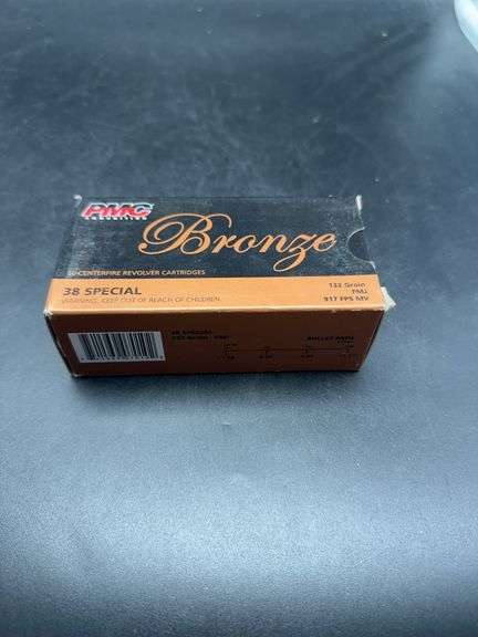 PMC Bronze 38 Special 132 Grain FMJ Ammunition - 50 Rounds image