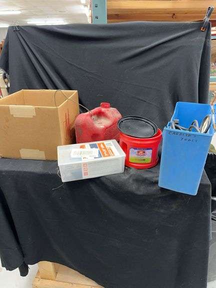 Tools, Nails, Gas Can, and Sundry Items image