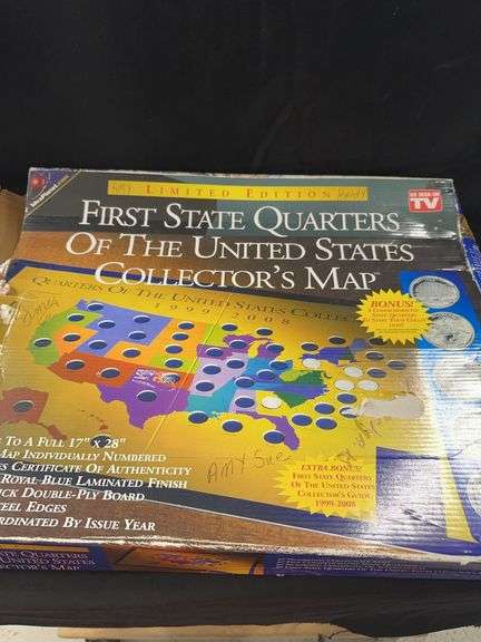First State Quarters of the United States Collector's Map 1999-2008 image
