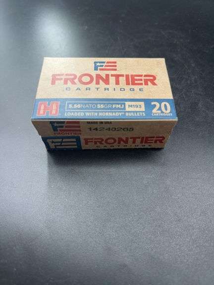 Frontier 5.56 NATO 55 GR FMJ M193 20 Cartridges image