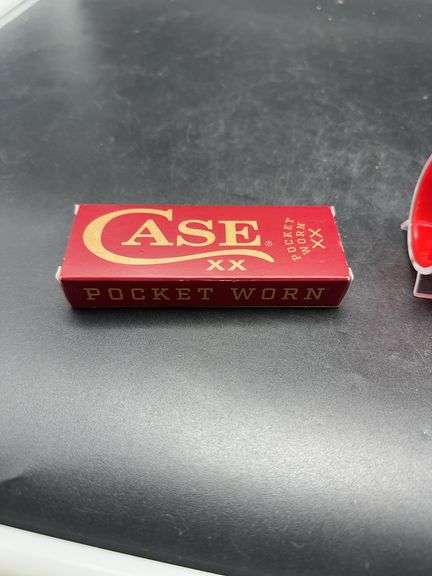 Case XX Pocket Worn Old Red Bone Corn Cob Jig Trapper Knife image