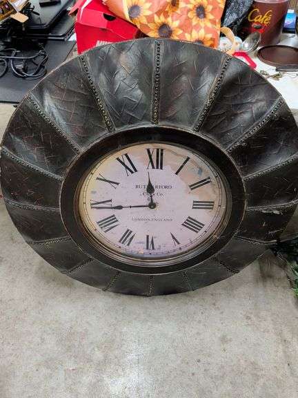 RUTHERFORD CLOCK CO 36 INCH WALL HANGING CLOCK image