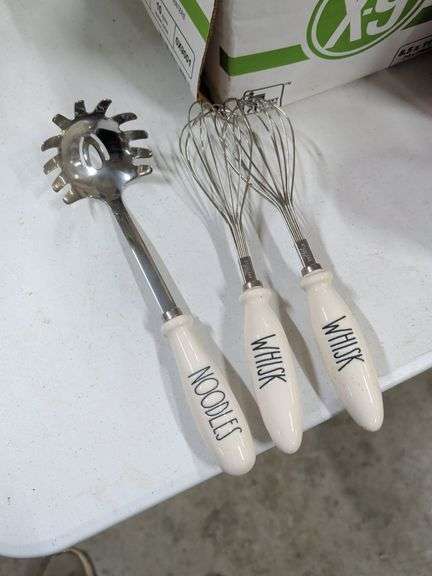 RAE DUNN UTENSILS - NOODLES AND WHISK image