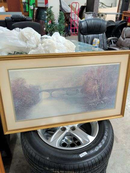 SIGNED BEN HAMPTON - THE MOODY CHICHAMAUGA PRINT 33X19 image