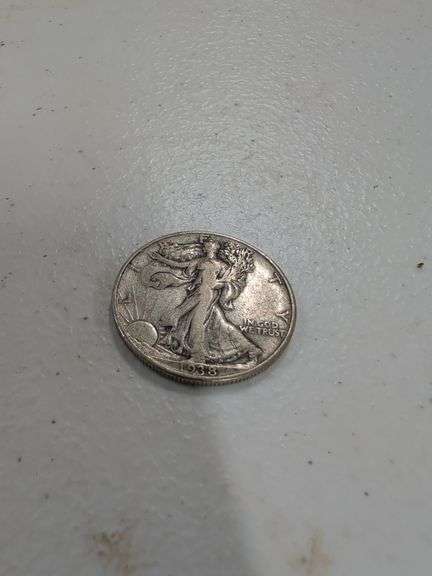 1938 WALKING LIBERTY SILVER HALF DOLLAR image