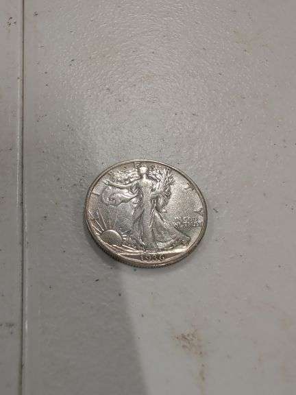 1936 WALKING LIBERTY SILVER HALF DOLLAR image