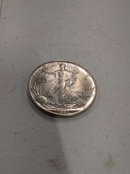 1990 SILVER EAGLE 1 OUNCE SILVER DOLLAR image