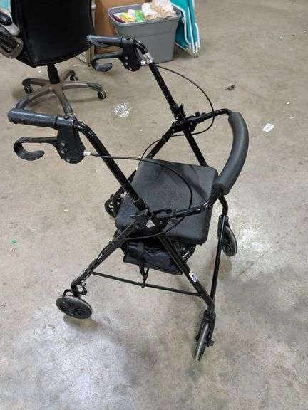 SEATED WALKER WITH HAND BRAKE image