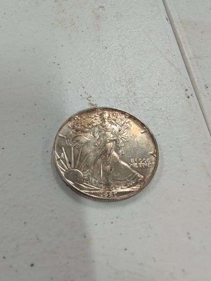 1987 AMERICAN SILVER EAGLE 1 OUNCE SILVER DOLLAR image