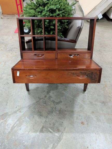 WALL HANGING VINTAGE CHERRY SECRETARY DESK image