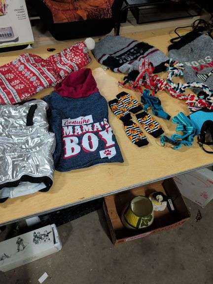 DOG CLOTHES AND TOYS image