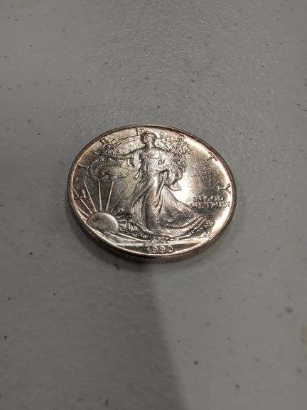 1990 SILVER EAGLE 1 OUNCE SILVER DOLLAR image